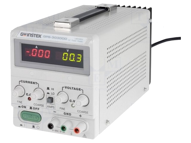 Voedingseenheid: voor lab; eenkanaals,lineair; 0÷30VDC; 0÷3A Voedingseenheid: voor lab; eenkanaals,lineair; 0÷30VDC; 0÷3A
